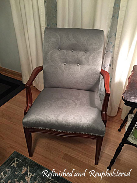 Refinished and Reupholstered rocker